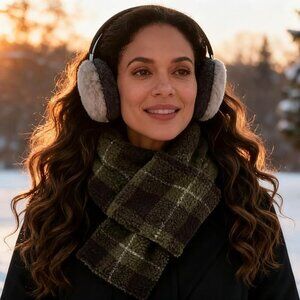 Winter Fleece Lady Neck Warmer Scarf